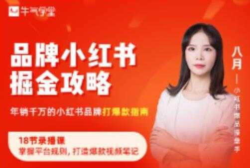 图片[1]-《品牌小红书掘金攻略》年销千万的小红书品牌打爆款指南-课程网
